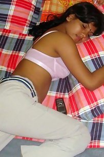 bengali wife laying naked in bed