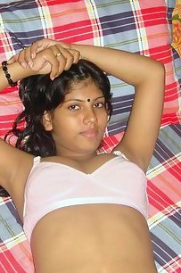 bengali wife laying naked in bed