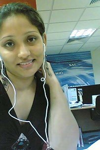 indian call center girl giving some sexy poses on camera
