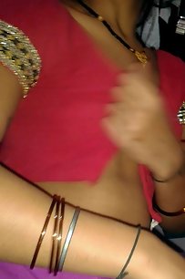 amateur indian wife opening her blouse to show off boobs