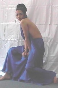 married indian posing to her hubby