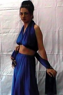 married indian posing to her hubby