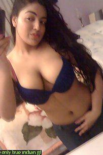 busty indian in shower in bikini