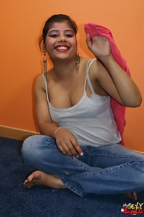 Rupali Pressing Her Juicy Boobs