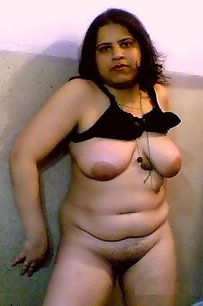 amateur indian posing in shower