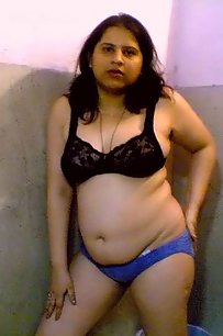 amateur indian posing in shower