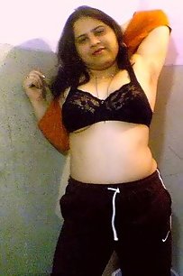 amateur indian posing in shower