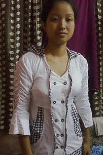 young nepali wife changing in bedroom caught on camera