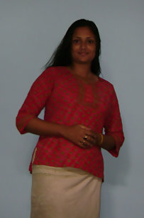 india girl after shower unwrapping her towel