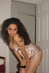indian in her night suits posing on camera