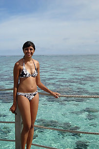 sexy indian girl posing naked on camera