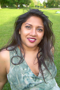 busty indian babe laying naked in bed for her boyfriend