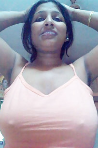 big breasted indian wife teasing her man in bedroom