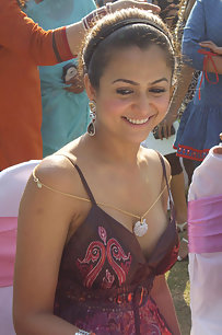 drunk indian girl showing herself off