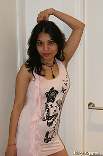 Gorgeous Kavya in sexy exotic pink tight top looking hot