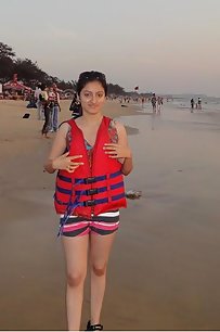 sexy indian girl posing naked on camera