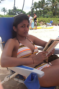 Pakistani girls in bikini at beach