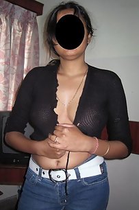 indian wife opening her blouse