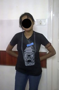 indian wife opening her blouse