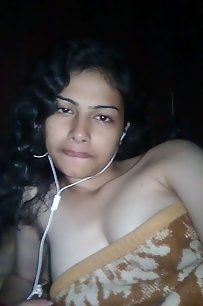 newly married indian wife with her hubby naked in bed