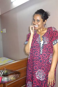 Horny Lily In Sexy Nighty