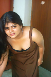 Gorgeous Neha bhabhi in bedroom stripping her brown nighty
