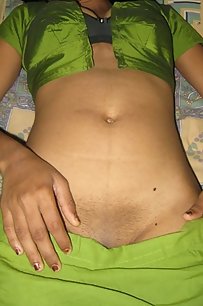 young indian wife in bedroom naked