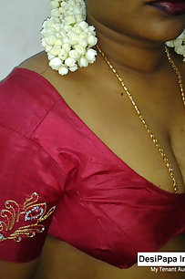 mature indian housewife taking her indian outfits off in bedroom