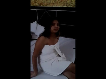 Indian Bhabhi Honeymoon Wrapped In Towel After Sex