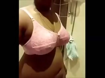 Busty Bhabhi In Pink Bra Hairy Pussy Nude Selfie